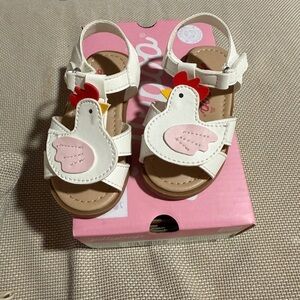 Jellypop White Chicken Kids Sandals